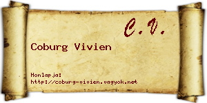 Coburg Vivien névjegykártya